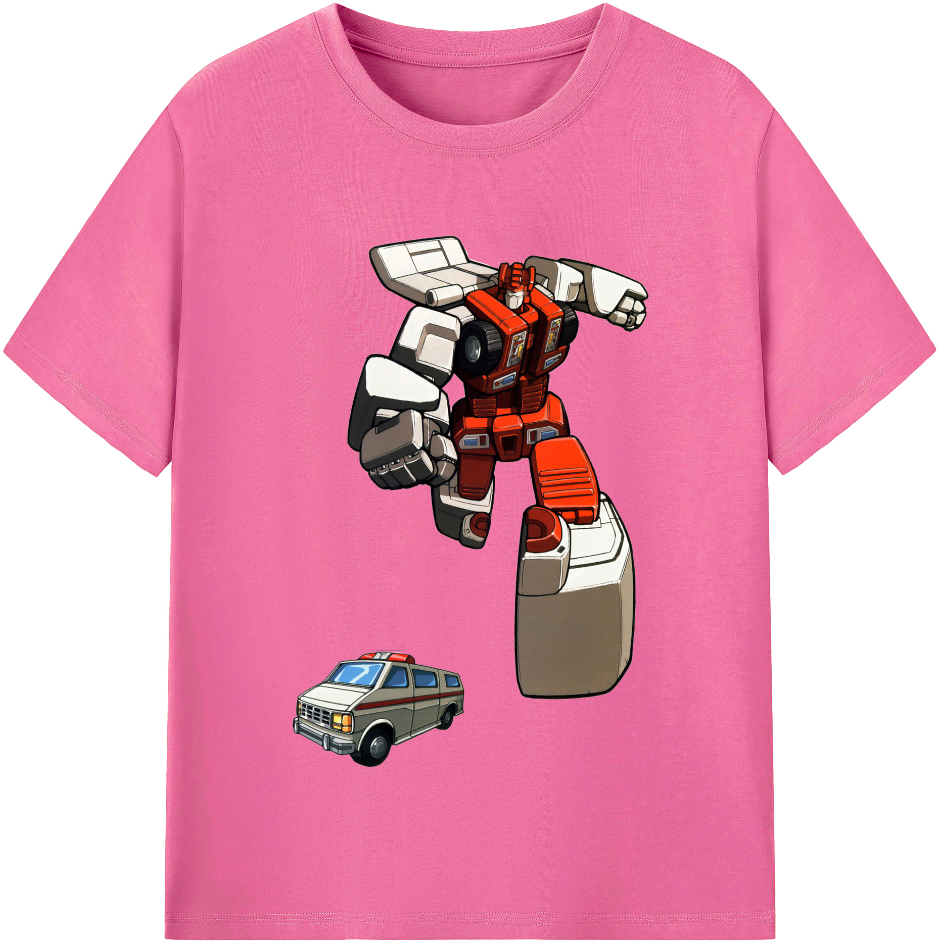 （画像用）  レディースカジュアルプリントTシャツ（綿100％）